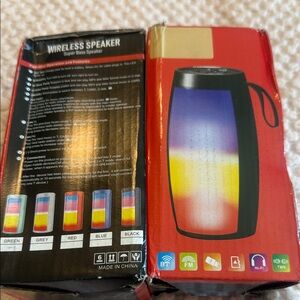 Wireless Speaker with Colorful LED Display